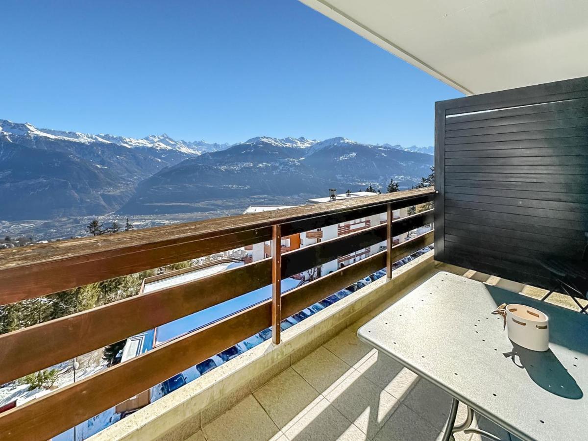 Pied-A-Terre In Crans-Montana, Pool And View - Swiss Alps 아파트 외부 사진